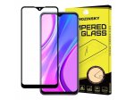 Super odolné tvrzené sklo Full Glue na celý displej s rámem Case Friendly Xiaomi Redmi 9 černé