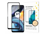 Velmi pevné Full Glue tvrzené sklo přes celou obrazovku s rámečkem Case Friendly Motorola Moto G22 - černá