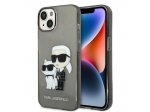 Zadní kryt pro iPhone 14 Plus 6,7" černý Gliter Karl&Choupette