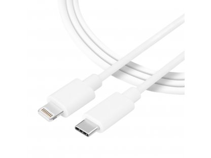 016 Smooth Thread Kabel USB-C/Lightning 0.3m bílý