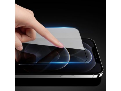 10D Tempered Glass odolné 9H tvrzené sklo přes celou obrazovku s rámečkem iPhone 13 Pro Max čiré (vhodné do pouzdra)