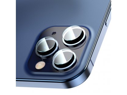 2x 0,25 mm tvrzené sklo 9H na zadní objektiv kamery iPhone 12 Pro Max / iPhone 12 Pro průsvitné (SGAPIPH61P-JT02)