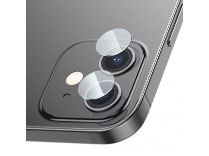 2x 0,25 mm tvrzené sklo 9H pro zadní kameru fotoaparátu pro iPhone 12 / iPhone 12 mini - transparentní (SGAPIPH54N-JT02)