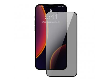 2x Anti Spy 0,3 mm tvrzené sklo s rámečkem přes celou obrazovku pro iPhone 13 mini (SGQP010601) (vhodné do pouzdra)