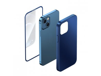 360 Full Case iPhone 13 Pro zadní a přední kryt + tvrzené sklo černý