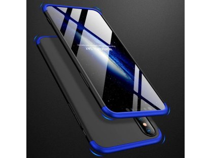 360 Protection Case pouzdro na přední i zadní část telefonu iPhone XR černo/modré