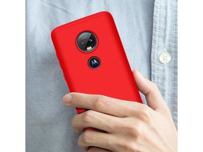 360 Protection Case pouzdro na přední i zadní část telefonu Motorola Moto G7 červené