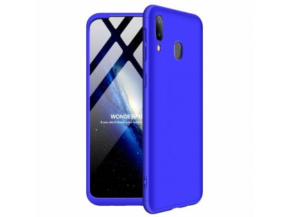 360 Protection Case pouzdro na přední i zadní část telefonu Samsung Galaxy M20 modré