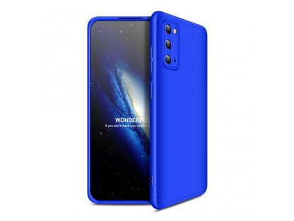 360 Protection Case pouzdro na přední i zadní část telefonu Samsung Galaxy S20 modré