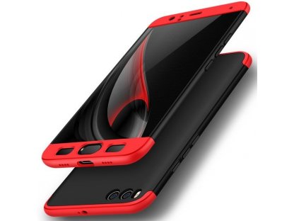 360 Protection Case pouzdro na přední i zadní část telefonu Xiaomi Mi 6 černo/červené