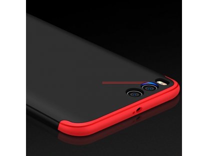 360 Protection Case pouzdro na přední i zadní část telefonu Xiaomi Mi 6 černo/červené