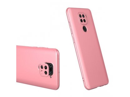 360 Protection Case pouzdro na přední i zadní část telefonu Xiaomi Redmi 10X 4G / Xiaomi Redmi Note 9 růžové