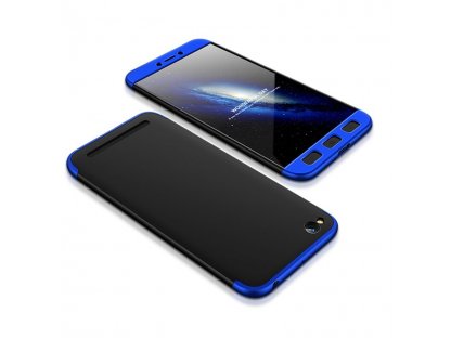 360 Protection Case pouzdro na přední i zadní část telefonu Xiaomi Redmi 5A černo/modré