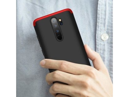 360 Protection Case pouzdro na přední i zadní část telefonu Xiaomi Redmi 8A černo/červené