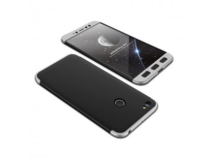 360 Protection Case pouzdro na přední i zadní část telefonu Xiaomi Redmi Note 5A Prime černo/stříbrné