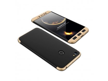 360 Protection Case pouzdro na přední i zadní část telefonu Xiaomi Redmi Note 5A Prime černo/zlaté