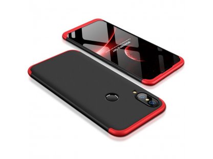 360 Protection pouzdro na přední i zadní část telefonu Huawei P20 Lite černo-červené