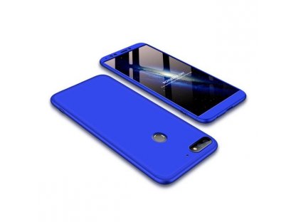 360 Protection pouzdro na přední i zadní část telefonu Huawei Y7 Prime 2018 modré