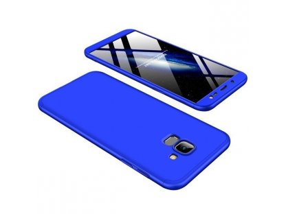 360 Protection pouzdro na přední i zadní část telefonu Samsung Galaxy J6 J600 2018 modré
