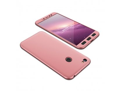 360 Protection pouzdro na přední i zadní část telefonu Xiaomi Redmi Note 5A Prime růžové