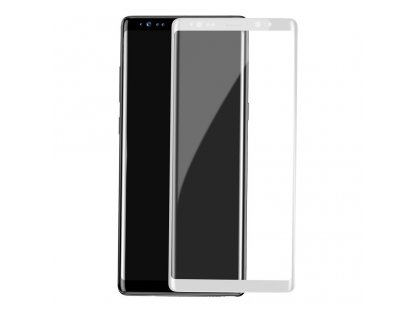 3D Arc tvrzené sklo s rámem přes celý displej Samsung Galaxy Note 8 G950 bílé
