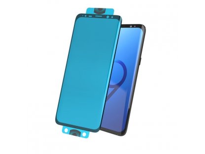 3D Edge Nano Flexi Glass skleněná fólie / tvrzené sklo na celý displej s rámem Samsung Galaxy S20 černé (in-display fingerprint sensor friendly)