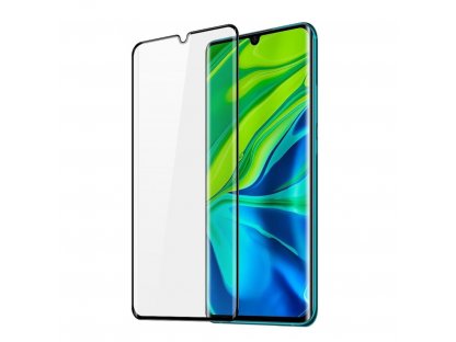 3D Tempered Glass zakulacené tvrzené sklo 9H na celý displej s rámem Xiaomi Mi 10 Pro / Xiaomi Mi 10 černé (vhodné do pouzdray)