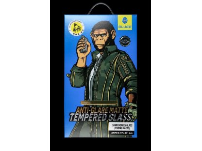 5D Mr. Monkey Glass - Apple iPhone 14 Pro black (Strong Matte)