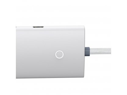 Adaptér HUB USB Type C - 4x USB 3.0 25cm - bílý 25cm (WKQX030302)