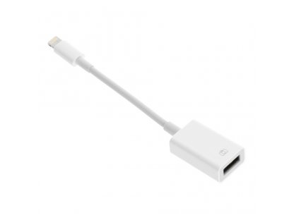 Adaptér / kabel pro Iphone Lightning 8-pin - OTG bílý