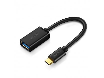 Adaptér OTG z USB 3.0 na USB-C černý (30701)