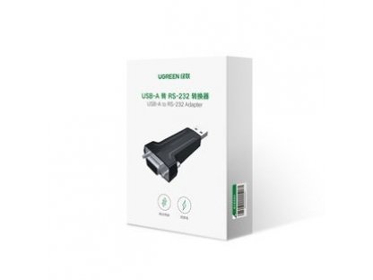 Adaptér převodník DB9 RS-232 - USB černý (80111 CM326)