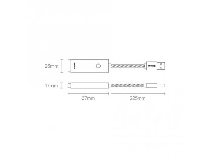 Adaptér USB řady Lite - zásuvka RJ45 LAN 100Mb/s šedá (WKQX000013)