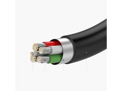 Adaptér z USB Typ C na audio 3.5 mini jack černý