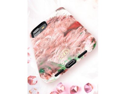 Agate Series elegantní pouzdro s potiskem achát iPhone 12 Mini modré