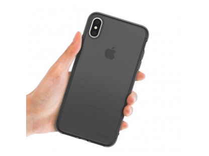 Air Kit gelové pouzdro + řemínek a úchyt pro kartu iPhone XS Max průsvitné (ARAP0014-RPKG)