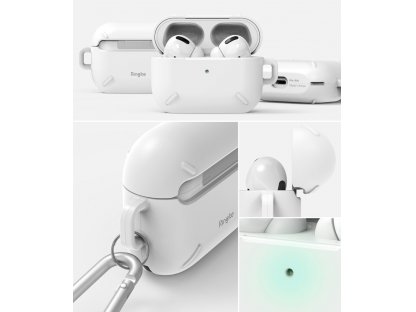 AirPods Case odolné pouzdro na sluchátka AirPods Pro + karabinka černé (ACEC0013)