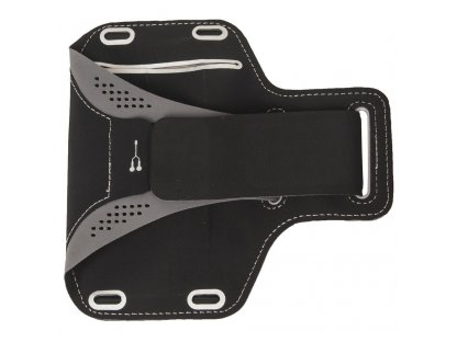 Armband běžecký opasek na rameno Samsung iPhone LG HTC Huawei L 5.5 palců černý