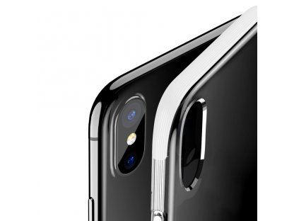 Armor Case průsvitné pouzdro se zesíleným rámem iPhone X bílé