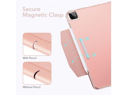 ASCEND TRIFOLD A TVRZENÉ SKLO pro IPAD PRO 11 2021 ROSE GOLD