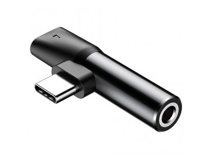 Audio Converter L41 adaptér z konektoru USB-C na port USB-C + vstup pro sluchátka 3,5 mm černý (CATL41-01)