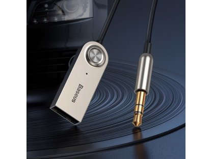 BA01 přijímač Bluetooth 5.0 kabel USB adaptér audio AUX jack černý (CABA01-01)