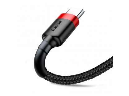 Super odolný kabel USB na USB-C 2A 2m červeno-černý