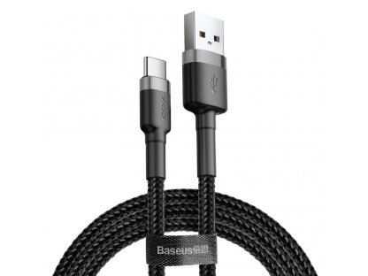 BASEUS kabel USB na USB-C 2A CATKLF-UG1 3m šedo-černý