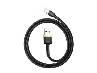 BASEUS kabel USB a Apple Lightning 8-pin 2,4A Cafule CALKLF-BV1 1m zlato-černý