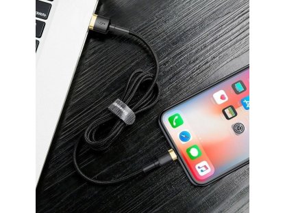 BASEUS kabel USB a Apple Lightning 8-pin 2,4A Cafule CALKLF-BV1 1m zlato-černý