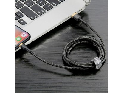 BASEUS kabel USB a Apple Lightning 8-pin 2,4A Cafule CALKLF-BV1 1m zlato-černý