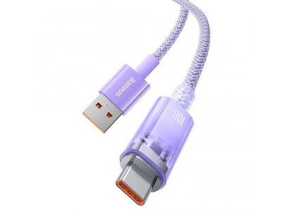 BASEUS cable USB  to Type C Power Delivery Explorer 100W 1m purple CATS010405