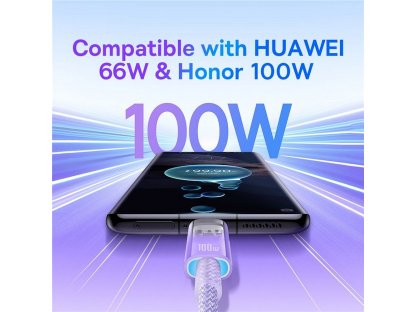 BASEUS cable USB to Type C Power Delivery Explorer 100W 2m purple CATS010505