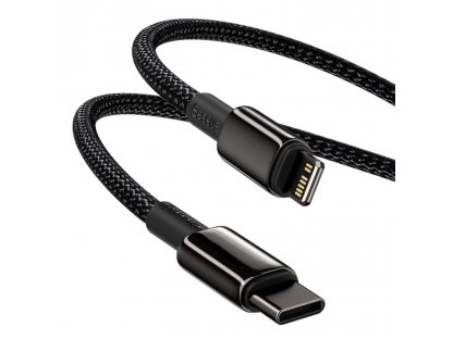 Rychlonabíjecí kabel Baseus Tungsten Gold USB-C to Lightning 20W 1m - černý